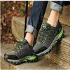 BORAMAX Men's Sneakers Outdoor Sports Climbing Hiking Shoes Waterproof Trekking Suede Non-Slip Running Shoes Mens Climbing Shoes Grey view 3
