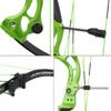 ZSHJGJR Recurve Bow American Hunting Bow 320FPS Draw Weight 40-55lbs Adjustable Compound Bow Right Hand for Archery Hunting Fishing Shooting (Green Bow Set) view 3