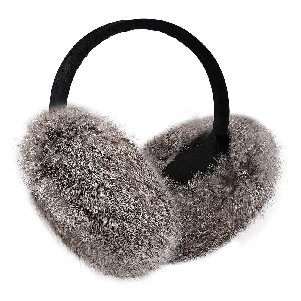 IPENNY Fluffy Ear Muff for Women Plush Foldable Earmuffs Kids Winter Outdoor Earmuffs Girls Boys Cold Weather Ear Warmer