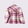 Fhniepan Girls Flannel Plaid Button Down Long Sleeve Shirt Jacket Shackets (7-8Years, Pink) view 3