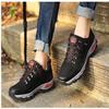 BORAMAX Men's Sneakers Outdoor Sports Climbing Hiking Shoes Waterproof Trekking Suede Non-Slip Running Shoes Mens Climbing Shoes Black view 3