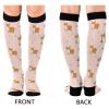 Wusikd Corgi Dog Compression Socks for Women and Men Circulation Cute Pink Long Socks for Athletic Running 1 view 2