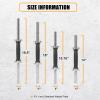 Threaded Dumbbell Rubber Handles 1 Inch Pair, 19.5" Adjustable Dumbbell Bar Handles, Fits Standard Weight Plates with 1 Diameter, for Gym Workouts, Exercise, Weightlifting, Sold in Pair view 2