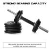 Threaded Dumbbell Rubber Handles 1 Inch Pair, 19.5" Adjustable Dumbbell Bar Handles, Fits Standard Weight Plates with 1 Diameter, for Gym Workouts, Exercise, Weightlifting, Sold in Pair view 4