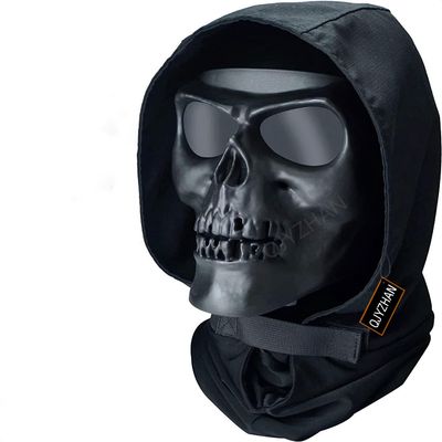 Airsoft Mask Half Face Tactical Protection Adjustable Mask+Balafara Hat, Applicable to Airsoft Hunting CS Game Role Play and Other Outdoor Activities