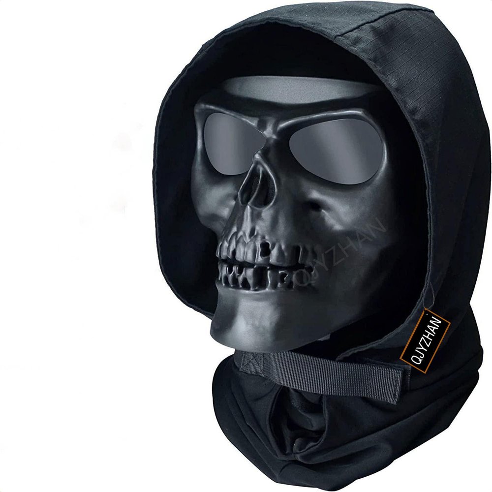 Airsoft Mask Half Face Tactical Protection Adjustable Mask+Balafara Hat, Applicable to Airsoft Hunting CS Game Role Play and Other Outdoor Activities