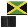 Adugen Origei Jamaican Flag Passport Holder PU Leather Card Case Cover view 2