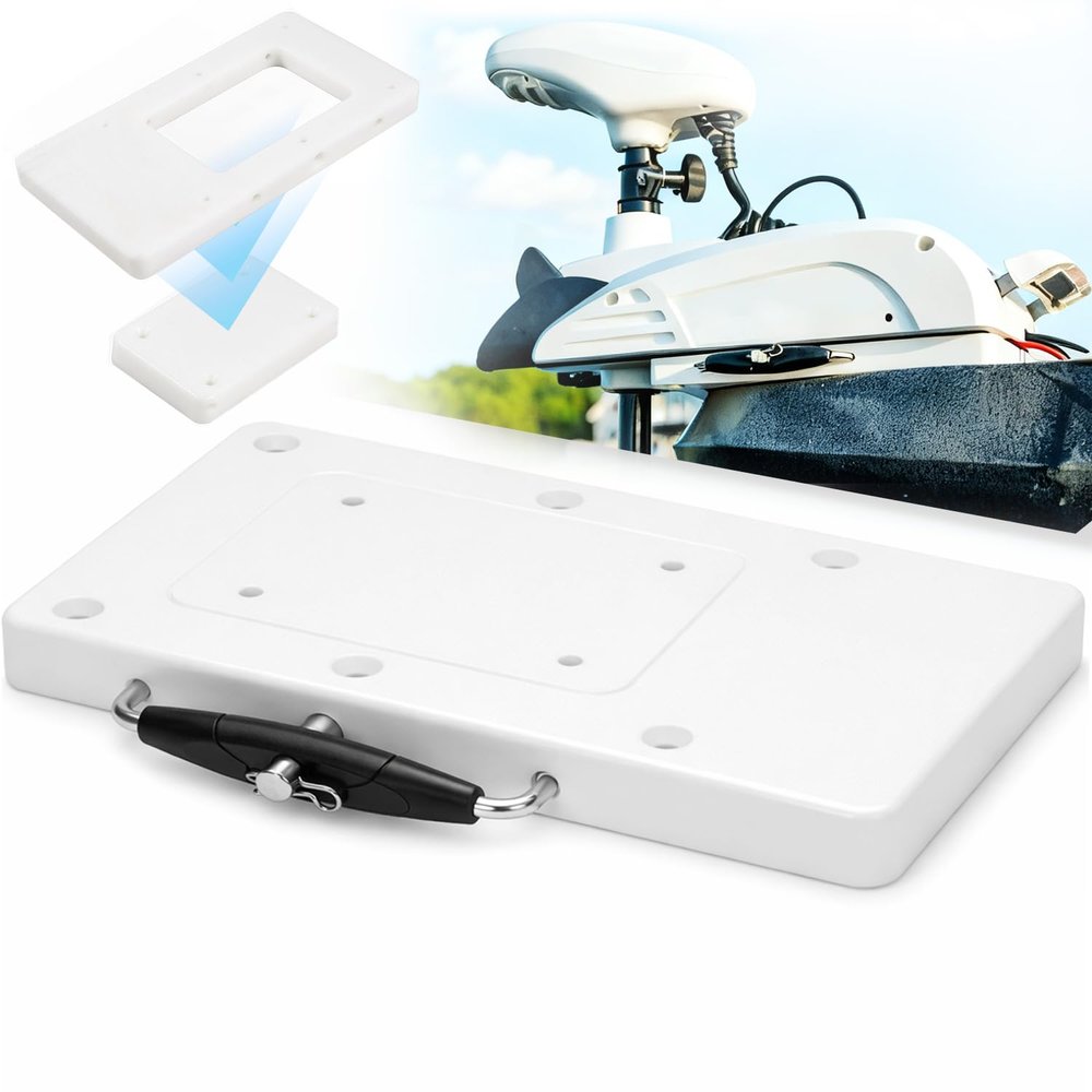For Minn Kota 1854017 RTA-17 Quick Release Bracket for Terrova, Ulterra, PowerDrive, PowerDrive V2, Pontoon & Deckhand 40 Trolling Motor, For Minn Kota Trolling Motor Mounting Bracket