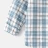 Boys Shirts Toddler Boys Long Sleeve Winter Autumn Shirt Tops Coat Outwear for Babys Clothes Plaid (Blue, 4-5 Years) view 3