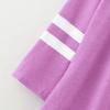 Baby Girl Kids Blouses Kids Little Girls Tunic Tops Crewneck Ultra Soft Solid Color Long Sleeve (Purple, 8-9 Years) view 4