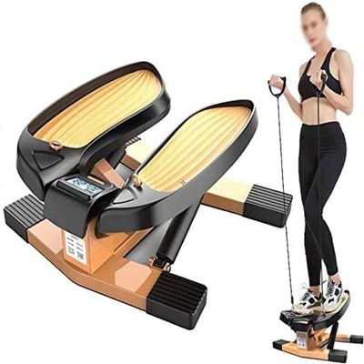 BUZZNN Mini Stepper, Fitness Stair Stepper with Resistance Bands, Full-Body Workout Exercises Equipment Step Machine, Suitable for Home, Office and Gym