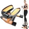 BUZZNN Mini Stepper, Fitness Stair Stepper with Resistance Bands, Full-Body Workout Exercises Equipment Step Machine, Suitable for Home, Office and Gym