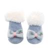 Baby Boy Summer Socks Children Socks Christmas Cartoon Glittering Bow Knitting Wool Socks (Blue, 6-12 Months) view 1
