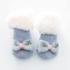 Baby Boy Summer Socks Children Socks Christmas Cartoon Glittering Bow Knitting Wool Socks (Blue, 6-12 Months) view 2
