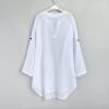 Baby Girl Kids Blouses Little Girl's Kids Swimsuit Beach Cover Up for Girl Chiffon Shirt Bikini (White, 8-9 Years) view 3