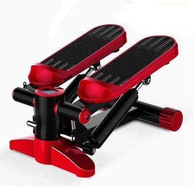 BUZZNN Mini Stepper, Cardio Exercise Stepper, Stair Steppers with Resistance Bands, Fitness Stepper Exercise Machine, Fitness Machines for Home Office Workout (Color : Red)