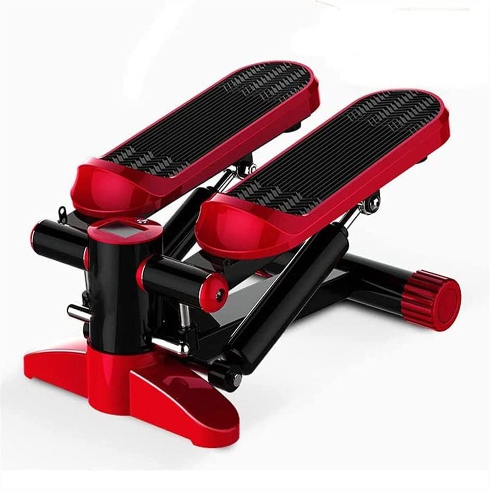 BUZZNN Mini Stepper, Cardio Exercise Stepper, Stair Steppers with Resistance Bands, Fitness Stepper Exercise Machine, Fitness Machines for Home Office Workout (Color : Red)