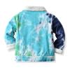 Babies Winter Coats Girls Toddler Boys Girls Windproof Tie Dye Prints Denim Fleece Coat Jacket Kids (Green, 4-5 Years) view 2