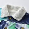 Babies Winter Coats Girls Toddler Boys Girls Windproof Tie Dye Prints Denim Fleece Coat Jacket Kids (Green, 4-5 Years) view 3