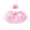 Tulle Skirts+Headband Baby Outfits Infant Bowknot Kids Tutu Clothes Girl Girls Dress&Skirt Quality (Pink, 6-12 Months) view 1