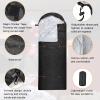 Macarrie 10 Pcs Bulk Sleeping Bags for Homeless Donation Shelter Adults 0 Degree Waterproof Sleeping Bags with Compression Sack for Cold Weather Emergency Hiking Camping Warm(Black) view 3