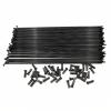 14 G 2.0 Mm Diameter Spokes Cylinder Black Color J-Bend Mountain Bike Spokes Cycling Road Bicycle Spokes for Bicycle Wheels 20 Pieces Spokes and Nipples (Color : Length 227 mm) view 1