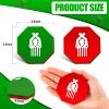 Deekin 2 Pcs Red and Green Wrestling Referee Gear Flip Coin - Pliable Plastic Disc for Match Training and Professional Use view 3