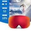 COPOZZ Magnetic Snowboard Goggles OTG - Adult Ski Glasses Snow Goggle, Frameless, Interchangeable Lens, 100% UV Protection view 2
