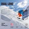 COPOZZ Magnetic Snowboard Goggles OTG - Adult Ski Glasses Snow Goggle, Frameless, Interchangeable Lens, 100% UV Protection view 4