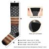 Wusikd Patriotic Compression Socks for Women and Men Circulation American Flag Long Socks for Athletic Running 1 view 4
