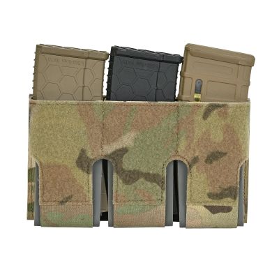 SABADO Triple Kangroo Magazine Pouch 5.56,556 Mag Pouch Insert with Hook and Loop,M4 Magazine Holder Front Flap Insert,Open Top Mag Holder 5.56(CP)