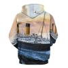Retro Titanic Famous Old Historic Hoodie Pullover Hooded Sweatshirt Casual Sweater Tops with Pocket for Men Women 2XL view 3
