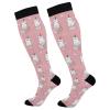 Wusikd Unicorn Cat Compression Socks for Women and Men Circulation Long Socks for Athletic Running 1 view 1