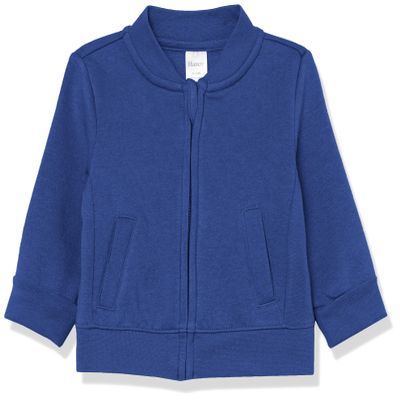 Hanes Baby Boys Zippin Soft 4-Way Stretch Fleece Jacket, Royalty Blue, 12-18 Months US