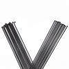 14G Bicycle Spokes 2.0 Round Spokes J-Bend/Straight Pull Head Bicycle Spokes Black Bicycle Spokes with Copper Cap (Color : Steaight 56pcs) view 1