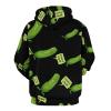 Big Dill Pickle Hoodie Pullover Hooded Sweatshirt Casual Sweater Tops with Pocket for Men Women 3XL view 3