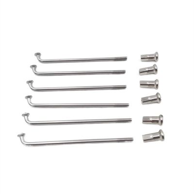 10 Gauge Bike Spokes Diameter 3.2mm E-Motorcycle Spokes J-Bend Material 304 Stainless Steel Sliver Electric Bike Wheel Spokes (Color : Length 178mm)
