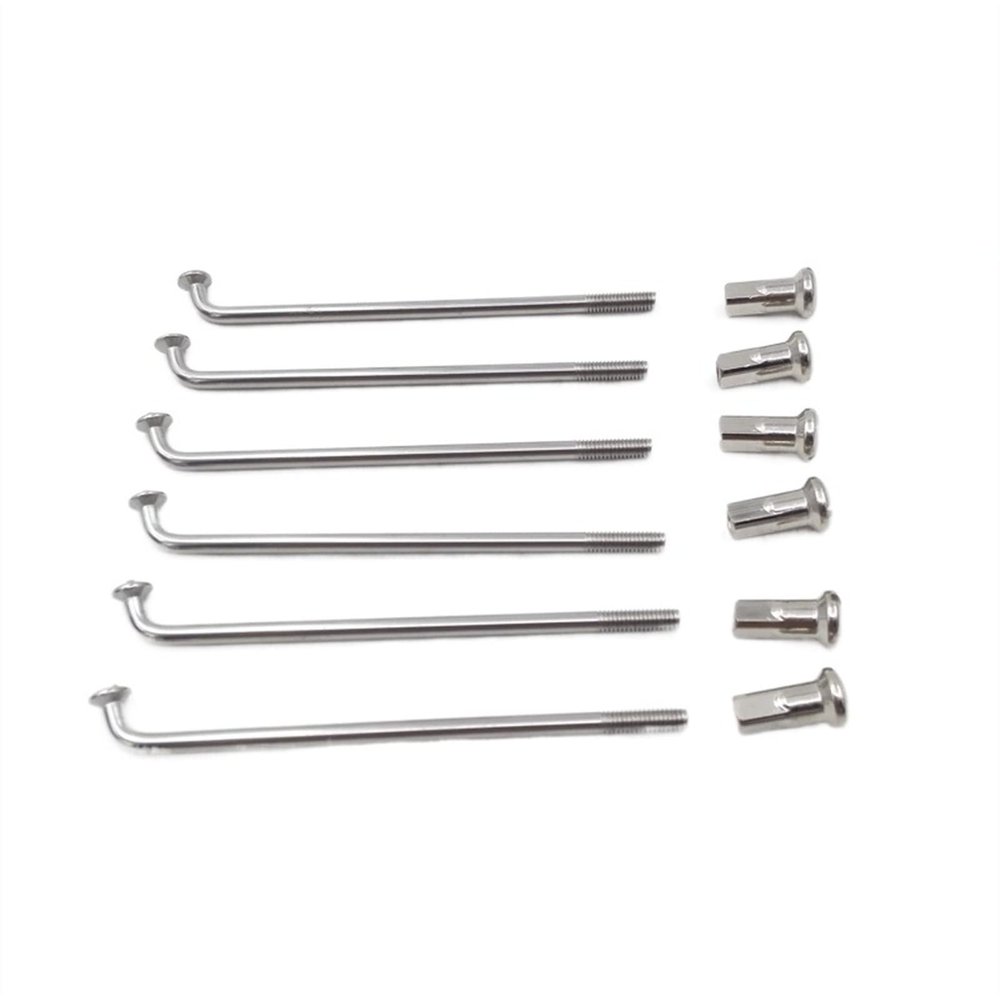 10 Gauge Bike Spokes Diameter 3.2mm E-Motorcycle Spokes J-Bend Material 304 Stainless Steel Sliver Electric Bike Wheel Spokes (Color : Length 178mm)
