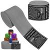 BEAST RAGE Boxing Hand Wraps for MMA Kickboxing Wrist Wraps Professional Adult 180" Semi-Elastic Martial Arts Inner Gloves Heavy Bag Handwraps Muay Thai Thumb Straps (Grey, 4.5 M) view 1