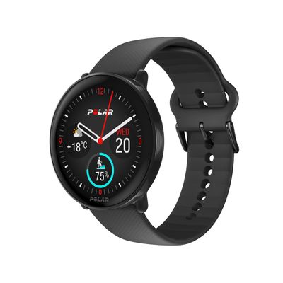 POLAR Ignite 3 Series Fitness Tracking Smartwatch with AMOLED Display, GPS, Heart Rate Monitoring, Sleep Analysis, and Real-Time Voice Guidance; S-L, for Men or Women, Night Black