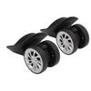 Alomejor Luggage Wheels, Smooth Rolling Nylon Replacement Suitcase Casters Black for Frequent Travelers Vacation Business Trips view 1