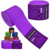 BEAST RAGE Boxing Hand Wraps for MMA Kickboxing Wrist Wraps Professional Adult 180" Semi-Elastic Martial Arts Inner Gloves Heavy Bag Handwraps Muay Thai Thumb Straps (Purple, 4.5 M) view 1
