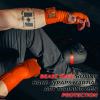 BEAST RAGE Boxing Hand Wraps for MMA Kickboxing Wrist Wraps Professional Adult 180" Semi-Elastic Martial Arts Inner Gloves Heavy Bag Handwraps Muay Thai Thumb Straps (Orange, 4.5 M) view 2