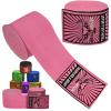 BEAST RAGE Boxing Hand Wraps for MMA Kickboxing Wrist Wraps Professional Adult 180" Semi-Elastic Martial Arts Inner Gloves Heavy Bag Handwraps Muay Thai Thumb Straps (Pink, 4.5 M) view 1