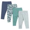 Hanes Baby Leggings, Ultimate Baby Flexy Knit Pants, Baby Pants, Toddler Pants 4-Pack 6-12M view 1