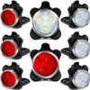 USB Rechargeable LED Bike Lights (Set of 8 Lights (4X White and 4X Red)) view 1