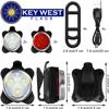 USB Rechargeable LED Bike Lights (Set of 8 Lights (4X White and 4X Red)) view 2