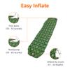 Amazon Basics Camping Sleeping Pad with Quick-Inflate Foot Pump, Water Resistant, Ultralight, Olive Green view 2