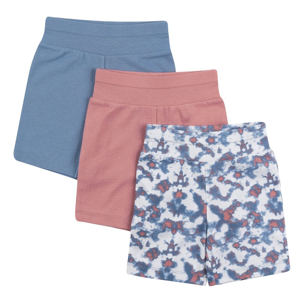 Hanes Baby Shorts, Hanes Ultimate Baby Flexy Knit Shorts, Baby Short Pants, Toddler Shorts, 3-Pack 12-18M