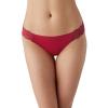 b.tempt'd by Wacoal Women's b.bare Sleek Thong Panty, 976267, Haute Red, X-Large view 1